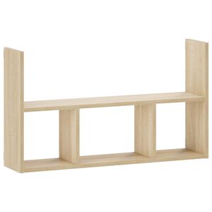 vidaXL Wandregal Sonoma-Eiche 78,5 x 17 x 45 cm Holzwerkstoff