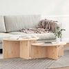 vidaXL Couchtisch 2 pcs Natur Massivholz Kiefer