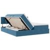 vidaXL Aufbewahrungsbett mit Matratze Dunkelblau 100 x 200 cm