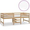 vidaXL Mittelhohes Bett mit Matratze 90x200 cm Massivholz Kiefer