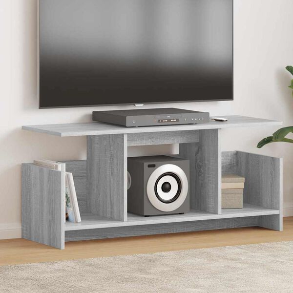 vidaXL TV-St&auml;nder Graues Sonoma 102 x 35 x 45 cm Holzwerkstoff