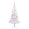 vidaXL Künstlicher Weihnachtsbaum Weiß 120 cm PVC und Stahl