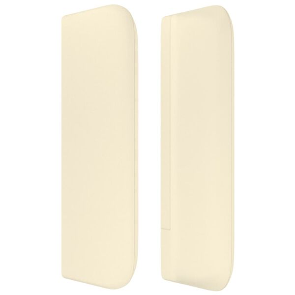 vidaXL Kopfteil mit Ohren Creme 183x16x78/88 cm Kunstleder
