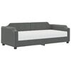 vidaXL Tagesbett mit Matratze Dunkelgrau 90x190 cm Stoff