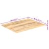 vidaXL Tischplatte Massivholz Mango 15-16 mm 70x60 cm