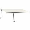 vidaXL Standmarkise Manuell Einziehbar 400x350 cm Creme