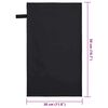 vidaXL Sporthandt&uuml;cher 2 pcs Schwarz 50 x 30 cm Polyester und Polyamid