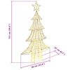 vidaXL Weihnachtsbaum mit 160 LEDs Warmweiß 150 cm Haustier