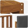 vidaXL Outdoor-Sofagarnitur Natur und Anthrazit Massivholz Akazie