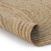 vidaXL Teppich Jute Geflochten 90 cm Rund