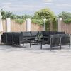 vidaXL Garten-Sofa-Set 12 pcs Anthrazit Stahl