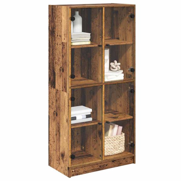 vidaXL Highboard Altholz 68 x 37 x 142 cm Holzwerkstoff