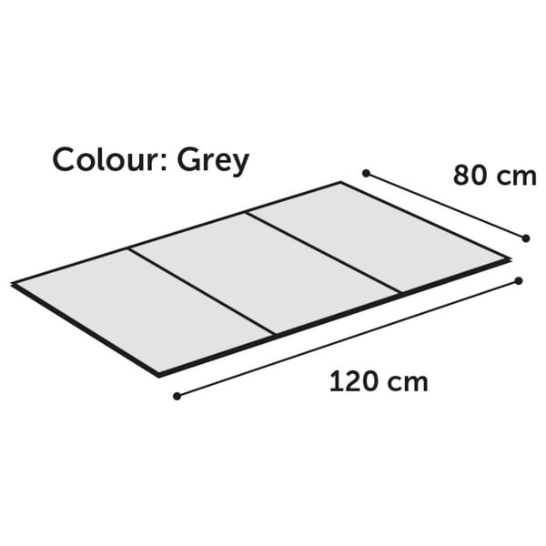 FLAMINGO K&uuml;hlmatte Fresk Drop XXL 120x80 cm Grau