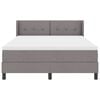 vidaXL Boxspringbett mit Matratze Taupe 190 x 140 cm Polyester