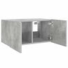 vidaXL TV-Wandschrank mit LED-Leuchten Betongrau 60x35x31 cm