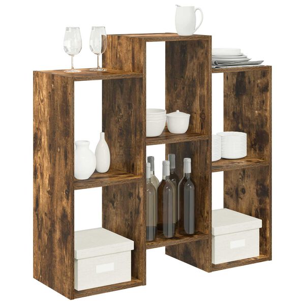 vidaXL Sideboard Ger&auml;ucherte Eiche 90 x 30 x 90 cm