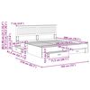 vidaXL Bettrahmen mit Kopfteil Sonoma-Eiche 180 x 200 cm Holzwerkstoff