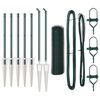 vidaXL Sechseckzaun mit Pfosten 10 x 0,5 m PVC-beschichteter Stahl