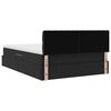 vidaXL Aufbewahrungsbett mit Matratze Schwarz 140 x 200 cm Samt