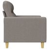 vidaXL 3-Sitzer-Sofa Taupe 180 cm Stoff