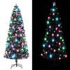 vidaXL Vorbeleuchteter Weihnachtsbaum mit St&auml;nder und LED 240 cm Glasfaser