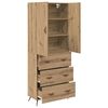 vidaXL Highboard Artisan-Eiche 69,5 x 34 x 180 cm Holzwerkstoff