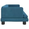 vidaXL Kindersofa Blau 80x45x30 cm Samt