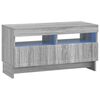vidaXL LED-TV-Schrank ALKMAAR 81 x 35 x 43 cm Sonoma-Grau