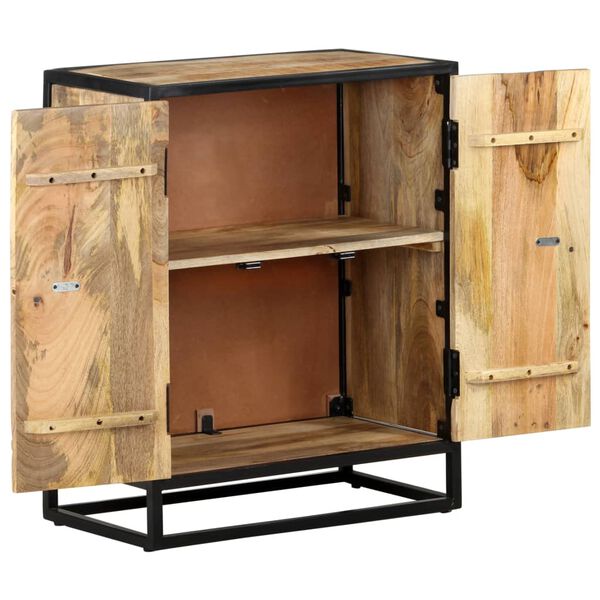 vidaXL Sideboard Handgeschnitzt 60x35x75 cm Massivholz Mango