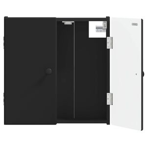 vidaXL Dartboard Schrank BREDA Schwarz 52,5 x 10,5 x 53,5 cm