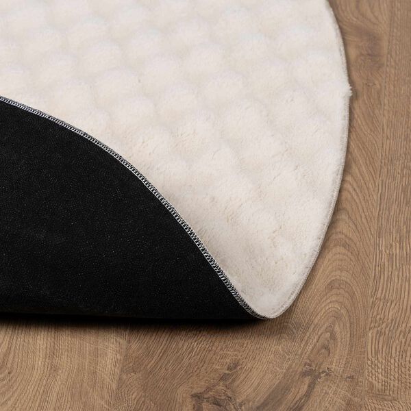 vidaXL Bereichsteppiche Rund Beige &Oslash; 120 CM