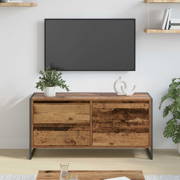 vidaXL TV-Schr&auml;nk Altholz 100 x 36 x 49.5 cm Holzwerkstoff