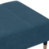 vidaXL Fu&szlig;hocker Blau 77x55x31 cm Samt