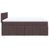 vidaXL Boxspringbett mit Matratze Dunkelbraun 140x190 cm Stoff