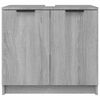 vidaXL Badschrank Grau Sonoma 64,5x33,5x59 cm Holzwerkstoff