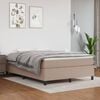 vidaXL Boxspringbett Matratze Cappuccino-Braun 140x190cm Kunstleder