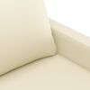 vidaXL 2-Sitzer-Sofa Creme 120 cm Kunstleder
