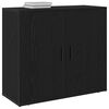 vidaXL Sideboard Schwarz Eichen-Optik 80 x 33 x 70 cm Holzwerkstoff