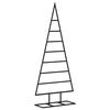 vidaXL Metall-Weihnachtsbaum f&uuml;r Dekorationen Schwarz 125 cm