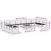 vidaXL Outdoor-Sofagarnitur 11 pcs Natur Massivholz Akazie
