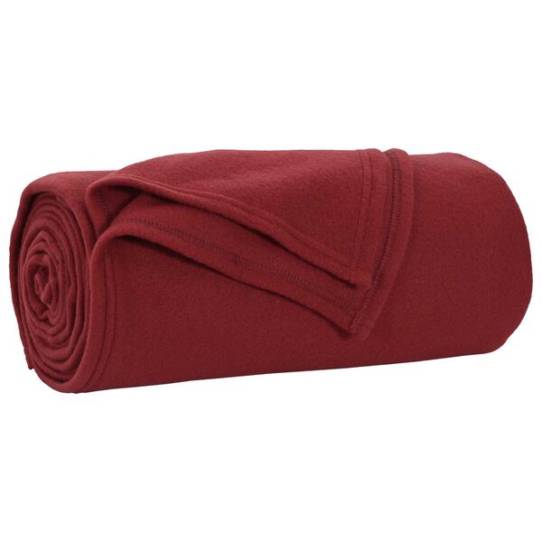 vidaXL Wohndecken 6 pcs Bordeauxrot 170 x 130 cm Fleece