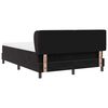 vidaXL Boxspringbett mit Matratze Schwarz 140 x 190 cm Samt