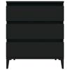 vidaXL Sideboard Schwarz 60x35x70 cm Holzwerkstoff