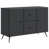 vidaXL Sideboard Schwarz 89 x 34,5 x 60 cm Holzwerkstoff