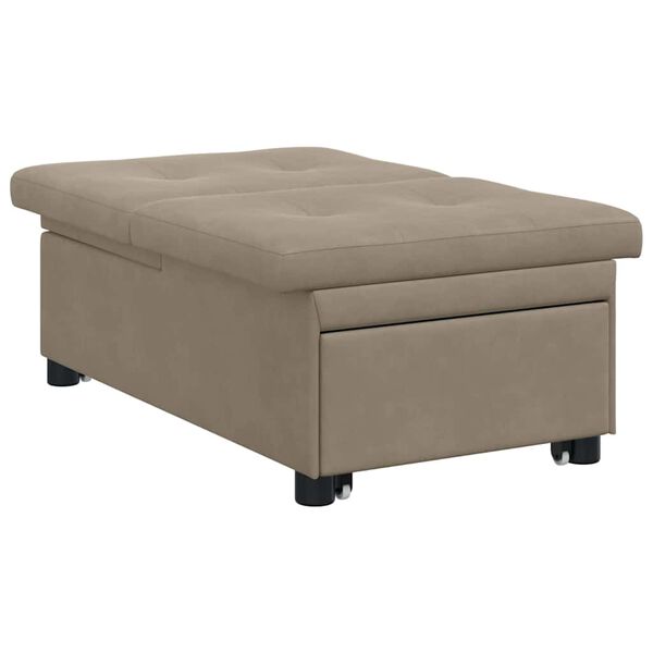 vidaXL Schlafsofa Taupe 194 x 67 x 82 cm Mikrofaser