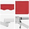 vidaXL Einziehbare Markise Rot 350 x 250 cm Polyester und Aluminium