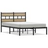 vidaXL Metallbett ohne Matratze Sonoma-Eiche 120x200 cm