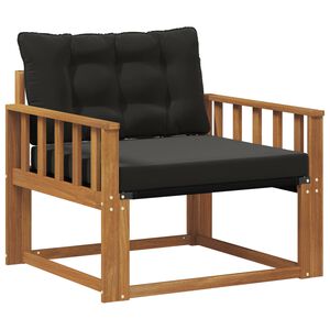 vidaXL Outdoor-Sofagarnitur Massives Akazienholz und Textilene Natur