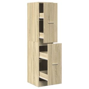 vidaXL Apothekerschrank Sonoma-Eiche 30 x 41 x 144,5 cm Holzwerkstoff