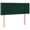 vidaXL Kopfteil mit Ohren Dunkelgr&uuml;n 83x16x78/88 cm Samt